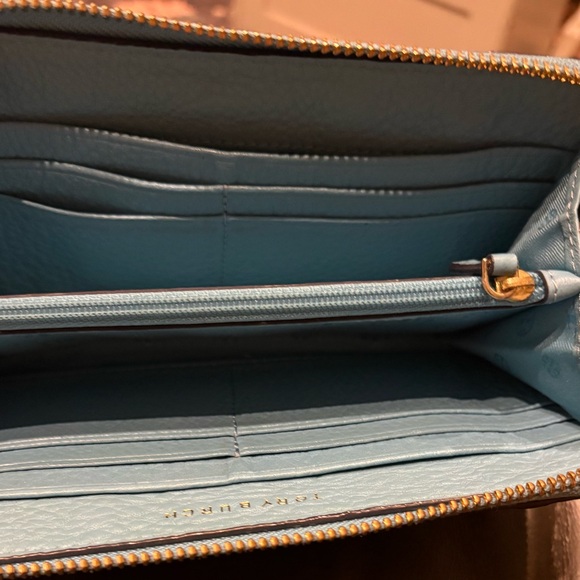 Tory Burch Sky Blue Leather wallet - Picture 2 of 8